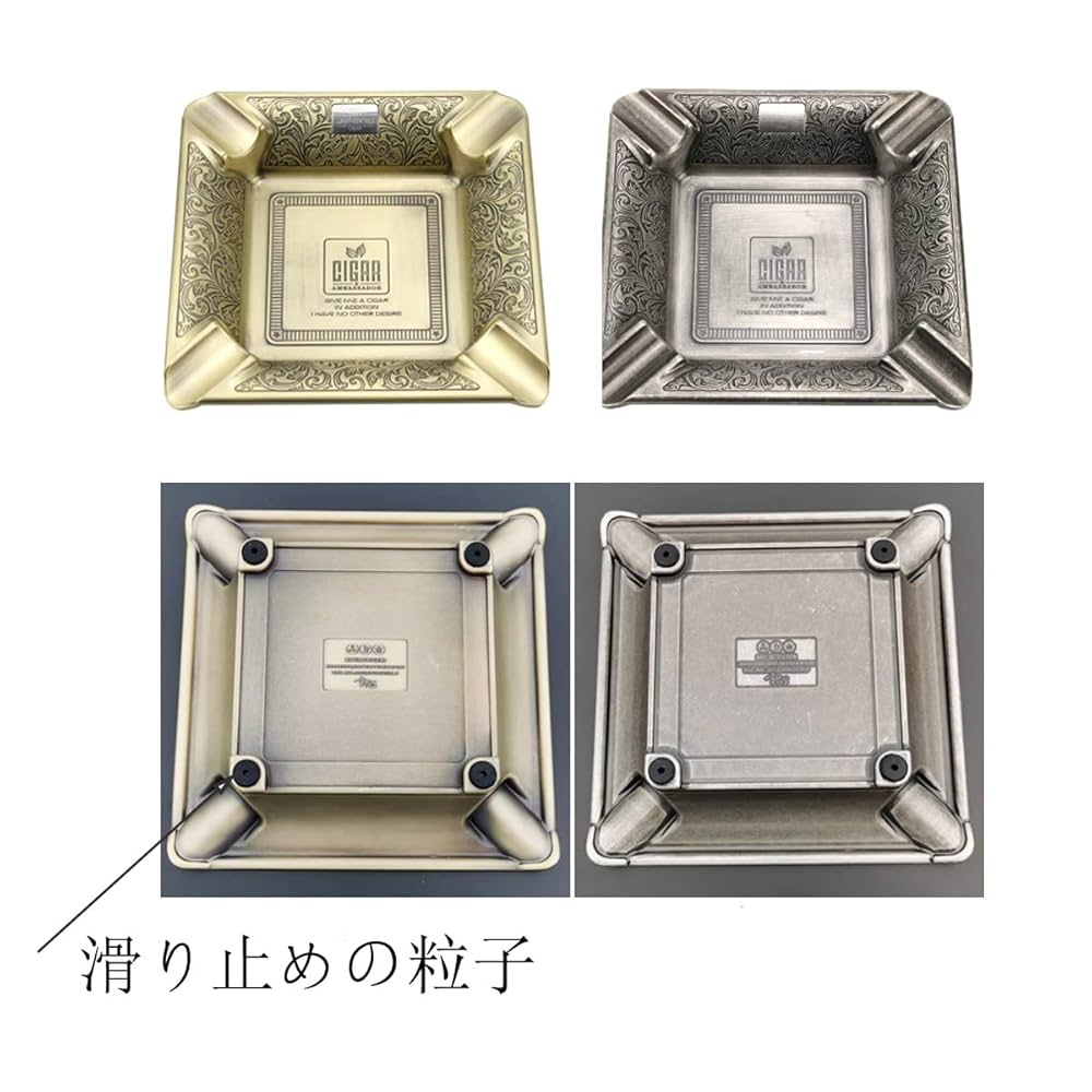 铜製　灰皿 Amazon.co.jp: Fafeicy 防風灰皿ポータ ヨーロッパの レトロな